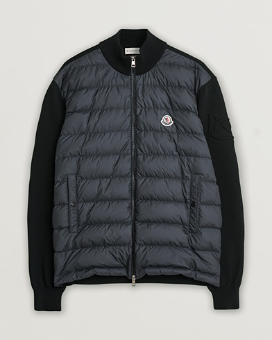 Herr | Pre-owned | Moncler Hybrid Zip Cardigan Black