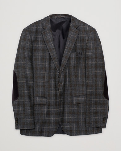 Herr | Pre-owned | Pre-owned | BOSS The Smith Checked Vitgin Wool Blazer Brown 50