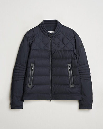 Pre-owned Moncler Tuena Biker Jacket Navy 3 - L – Blå