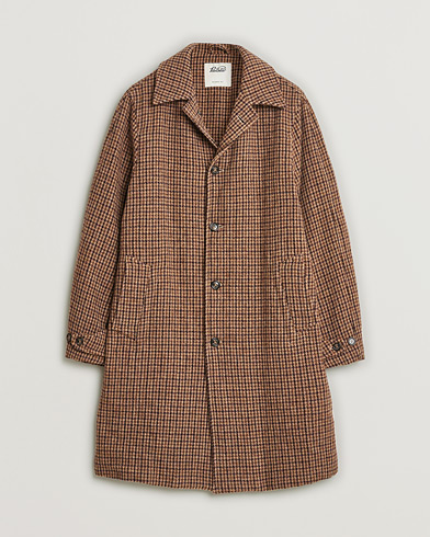 Herr | Pre-owned | Valstar Wool Overcoat Brown Houndstooth 50