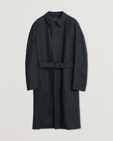 Pre-owned Prada Water Repellent Car Coat Dark Navy XL – Blå