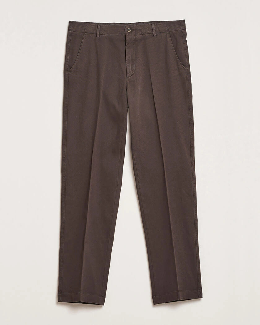 Pre-owned Boglioli Regular Fit Cotton Chinos Brown 52 – Brun