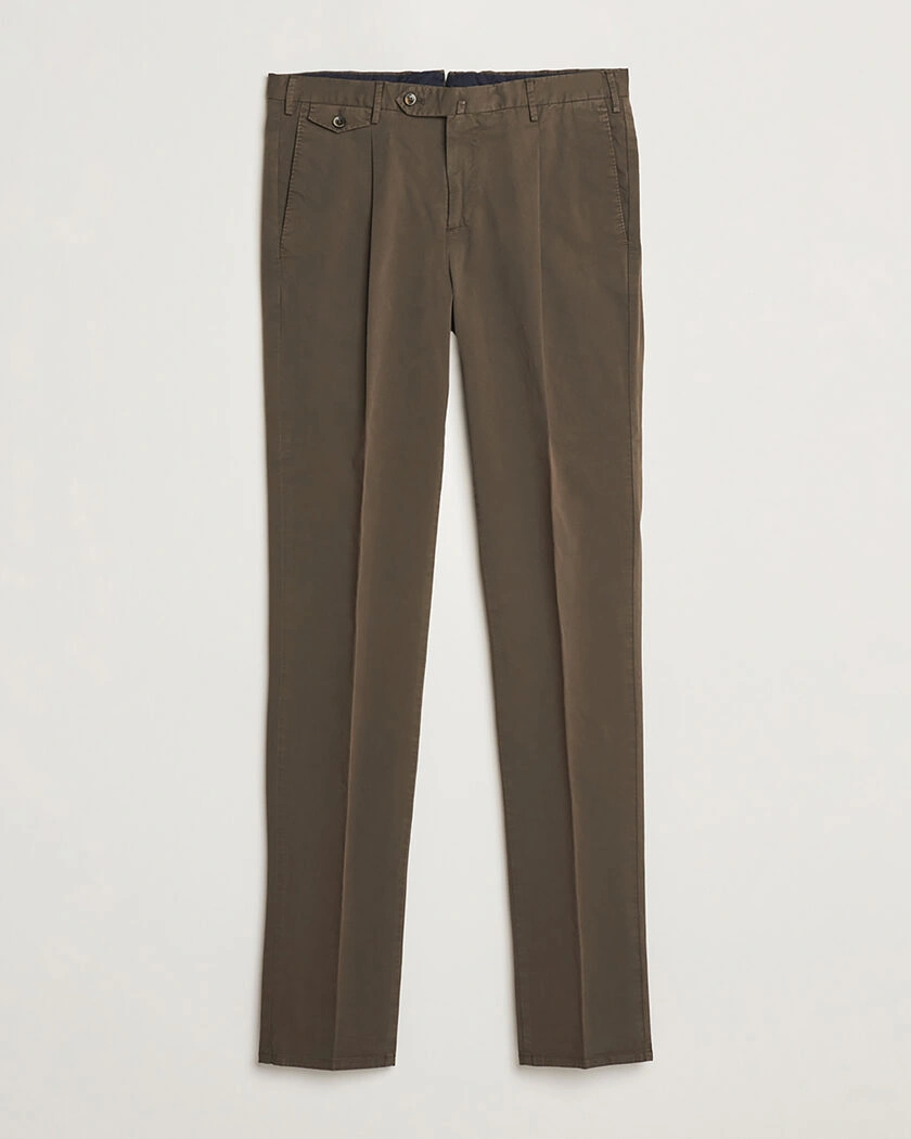 Pre-owned PT01 Gentleman Fit Cotton/Stretch Trousers Brown 52 – Brun