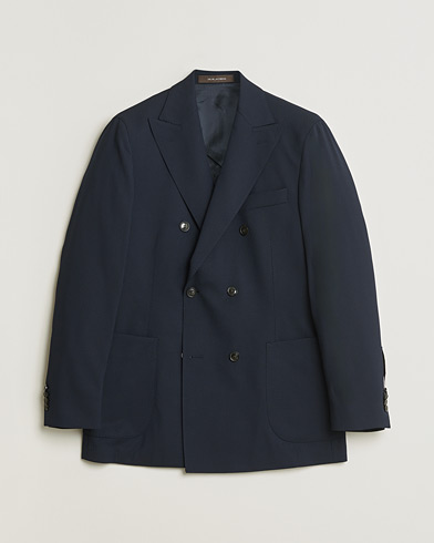  Oscar Jacobson Farris Patch Blazer Navy 48 – Blå