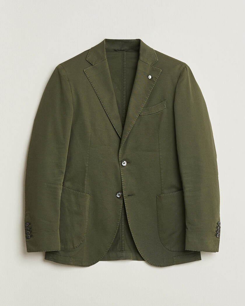 Pre-owned L.B.M. 1911 Jack Regular Fit Cotton Stretch Blazer Green 46 – Grön