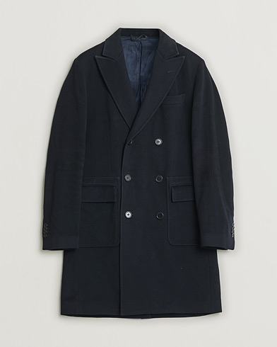 Herr | Pre-owned | Aspesi Double Breasted Wool Coat Navy M