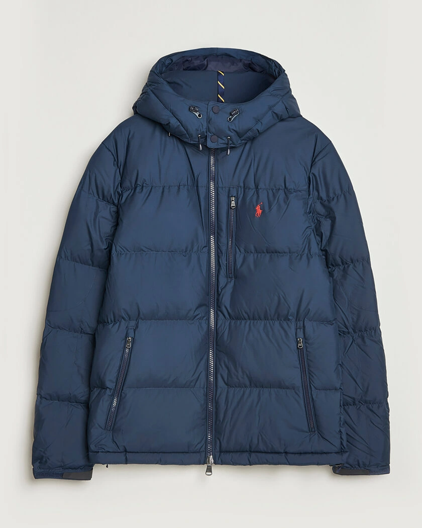 Pre-owned Polo Ralph Lauren Gorham Down Jacket Collection Navy S – Blå