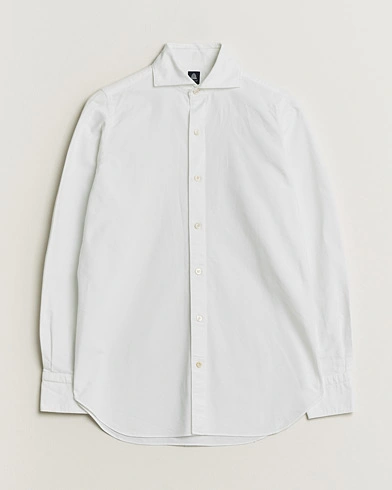 Pre-owned Finamore Napoli Gaeta Oxford Cut Away Shirt White S – Vit