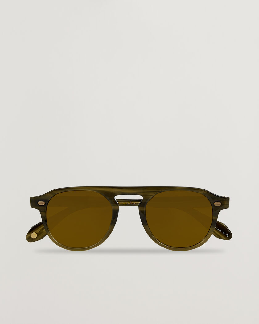 Pre-owned Garrett Leight Harding Sunglasses Army Drift – Grön