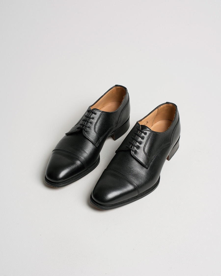 Herr | Pre-owned Randsydda skor | Pre-owned | Alfred Sargent X J.Lindeberg Grained Leather Oxford Black UK8 - EU42