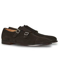  Lowndes Monkstrap Dark Brown Suede