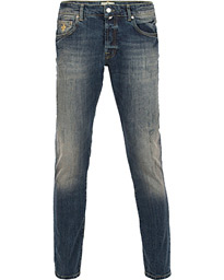  Steve Vintage Jeans Dar Wash Blue Hole