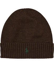  Merino Cap Dark Brown Heather