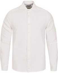  Pique Long Sleeve Shirt White