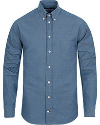  Slim Fit Green Ribbon Denim BD Shirt Indigo