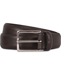  Dressed Leather 3 cm Belt Brown Grained