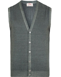  Merino Vintage Fashion Fit Gilet Grey