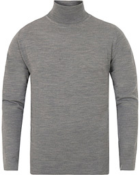  Fine Merino Rollerneck Grey Melange