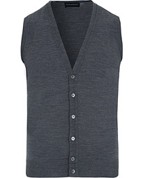  Finagon Slim Fit Waistcoat Charcoal