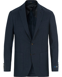  Morgan Yale Linen Herringbone Blazer Navy