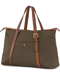  Holdall Canvas Weekendbag Army/Cuoio