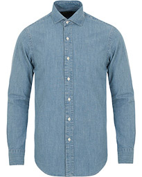  Slim Fit Chambray Shirt Indigo