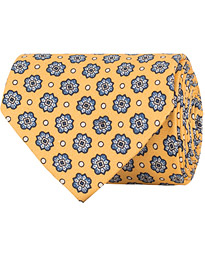  Silk Medallion 8 cm Tie Yellow