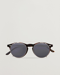  Pleat Clip On Sunglasses Classic Tortoise