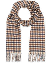  Club Check Cashmere Scarf Vicuna