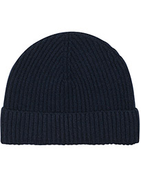  Cashmere Beanie Navy