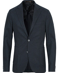  Einar Flannel Blazer Navy