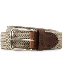  Nylon Braided Stretch Belt 3,5 cm Beige