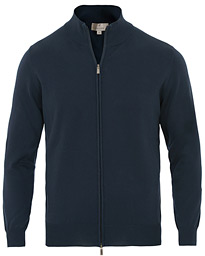  Cotton Full Zip Navy 