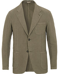  Benetti Cotton/Linen Blazer Washed Army Green