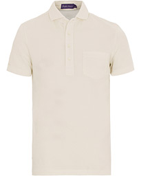  Garment Washed Pocket Polo White