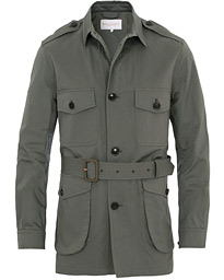  Belted Safari Jacket Teal Green