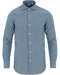  Tokyo Slim Fit Chambray Shirt Blue