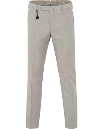  Slim Fit Wool Trousers Light Grey