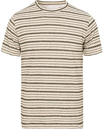  Niels Texture Stripe Tee Kelp Green