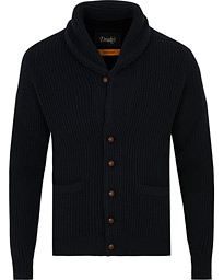  Lambswool Shawl Cardigan Navy