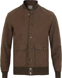  Moleskin Bomber Jacket Brown