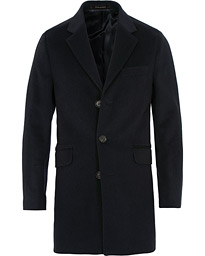  Saks Wool/Cashmere Coat Navy