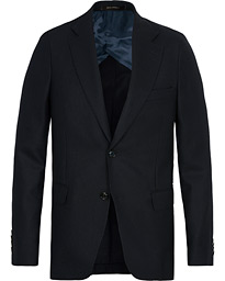  Egel Wool Basket Weave Blazer Navy