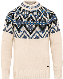 BOSS Casual Akaoki Fancy Fairisle Sweater Beige