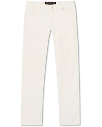  5-Pocket Gabardine Trousers Off White