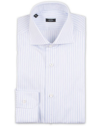  Slim Fit Thin Stripe Shirt Light Blue