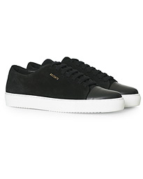  Cap Toe Sneaker Black Suede