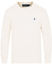  Cotton Crew Neck Pullover White