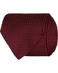  Silk Grenadine 8 cm Tie Wine Red