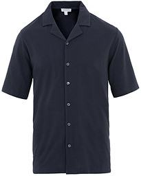  Short Sleeve Pique Shirt Navy